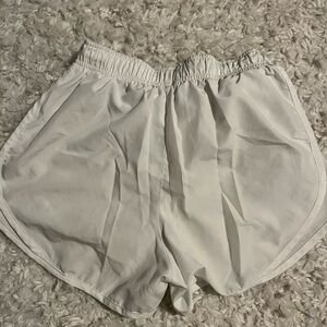 White Nike athletic shorts. Size xs
